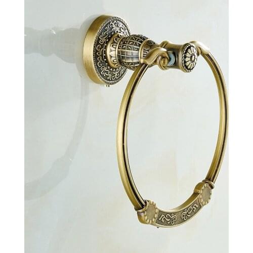 Vidric Antique Finished Bathroom Brass Towel Ring Holder, Bathroom Accessories Towel Ring Hanger, Towel Holder,Towel Bar SL-7804