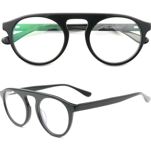 Women Vintage Round Glasses Frames Men Fashionable Leopard Print Eyeglass Frame Tortoise Acetate Optical Prescription Eyewear