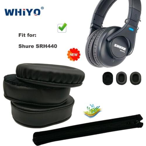 Replacement Ear Pads for Shure SRH440 SRH-440 SRH 440 Headset Parts Leather Cushion Velvet Earmuff Earphone Sleeve Cover