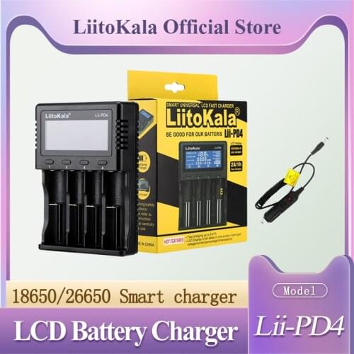 2020 Liitokala Lii-PD2 Lii-PD4 LCD 3.7V 18650 18350 18500 21700 20700 14500 26650 AA NiMH lithium-battery Charger