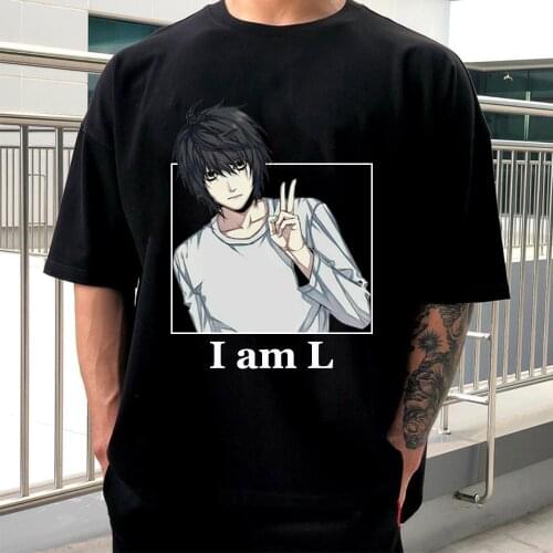 Death Note Harajuku Graphic Funny Print T-shirt O Neck Casual Womens Top T-shirt
