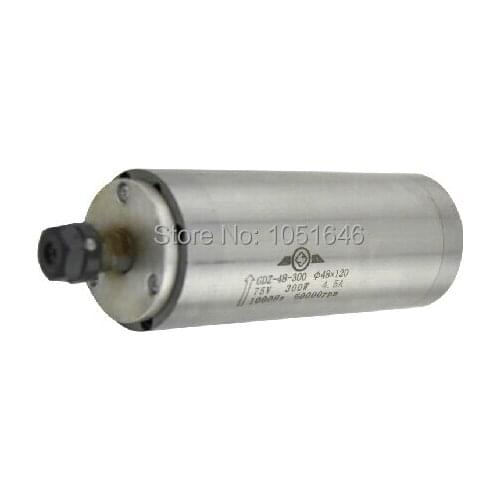 0.3 KW water-cooled spindle motor, 48mm x 120mm, 60000rmp high quality / 0.3KW spindle motor/ 300W spindle motor