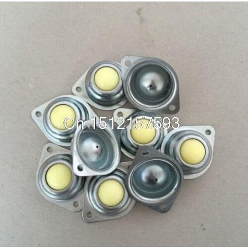 10Pcs Dia 1'' Nylon Ball Metal Transfer Bearing Unit Conveyor Roller