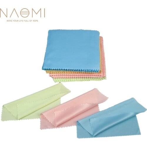 NAOMI 100Pcs Clean Cloth Microfiber Material Professional Musical Instrument Cloth For Violin Fiddle Use Durable & Clean