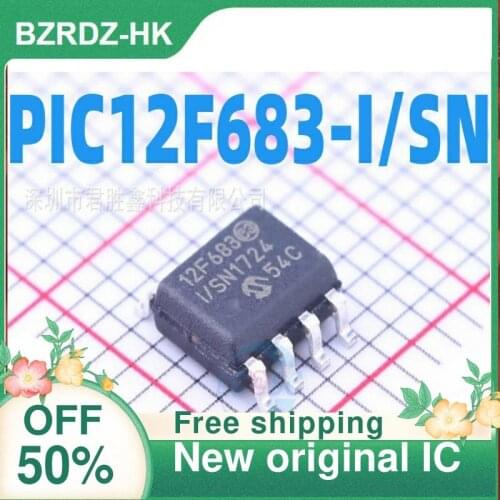 2-10PCS/lot PIC12F683-I/SN 12F683-I/SN PIC12F683 SOP8 New original IC
