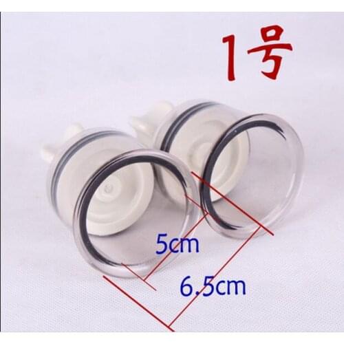 2 Pcs Breast Massager 5.0cm Body Cupping Suction Health Massage Relaxation 1# L size