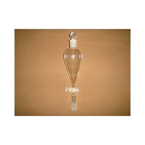 250ml Glass Pyriform separatory funnel,dropping funnel,joint size is 24/29