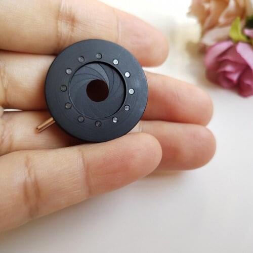 50pcs 0.5-16MM Amplifying Diameter Zoom Optical Iris Diaphragm Aperture Condenser Digital Camera Microscope Adapter 12 Leaves