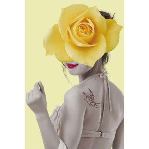 Abstract Patch Flower Girl Avatar Clothes Stickers Diy Accessory Iron On Heat Transfer Fashion Thermal Patches