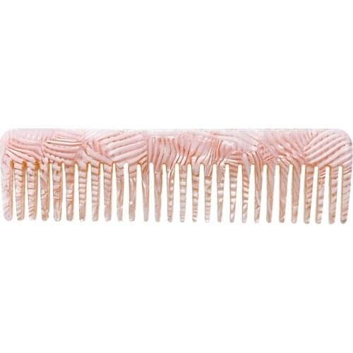 Korean Style Acetate Anti-Static Massage Hair Comb Colorful Tortoise Shell Print Large Tooth Hairbrush Hairdressing Tool C1FF