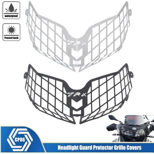 For Benelli TRK502 TRK 502X TRK 502 Motorcycle Accessories Black Silver Headlight Guard Protector Grille Covers Moto Parts