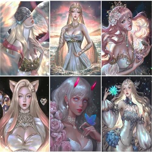 5D DIY Diamond Painting Disney Princess Cross Stitch Kit Diamond Embroidery Mosaic Art Rhinestone Home Decoration Gift