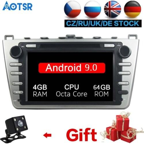 Android 9.0 8 Core Car DVD Player GPS Navi For Mazda 6 Atenza 2008-2012 Multimedia HeadUnit stereo tape recorder 2 din radio IPS
