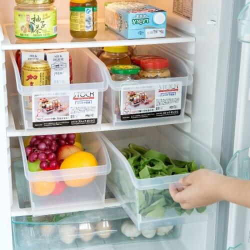 Large Refrigerator Food Preservation Box Transparent Food Storage Box Kitchen Plastic Storage Box