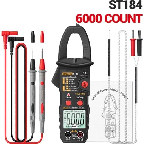 Smart Digital Clamp Meter ST184 Without Battery Digital Multimeter Clamp Meter Professional Measuring Tester