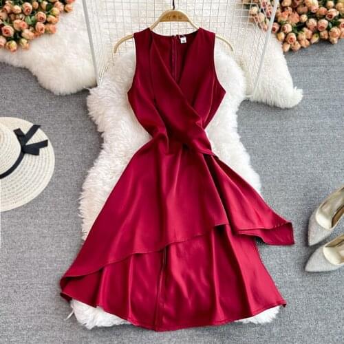 Foamlina Red Summer Dresses
