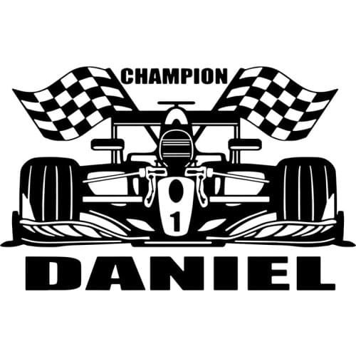 Personalised Formula One Car Wall Sticker Single-piece Package PVC Traffic C9006