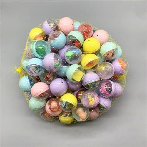 10pcs Good Quality 50mm Chinese Version Capsule balls with soft rubber cartoon figure car Mini Capsule Toy d21
