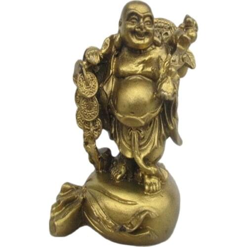 Chinese Old sculpture decorative copper business miro figure of Buddha