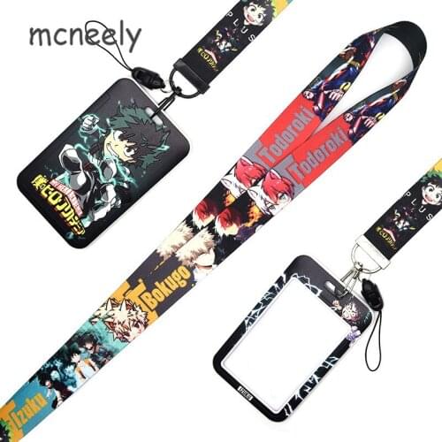 My College Japanese Animation Original Mobile Phone Hanging Rope Card Set Combination Ribbon Key Chain Hanging Rope Detachable