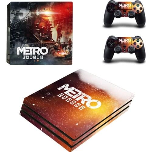 Metro Exodus PS4 Pro Skin Sticker For Sony PlayStation 4 Console and Controllers PS4 Pro Skin Sticker Decal Vinyl