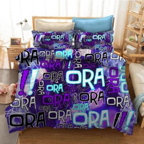 New Arrival JoJos Bizarre Adventure 3D Printed Bedding Set Duvet Covers Pillowcases Comforter Bedding Set Bedclothes Bed Linen