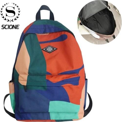 Teenager College Backpacks High School Girl Boys Backpack Oxford Fabric Shoulder Bag Portfolio to School Cheap Womens Bags K117