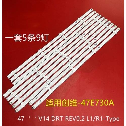 2pcs 5LEDs 590mm LED strip For LG TV 32LH510B 32LH51_HD S SSC_32INCH_HD LGE_WICOP_SVL320AL5 Innotek direct 32inch CSP