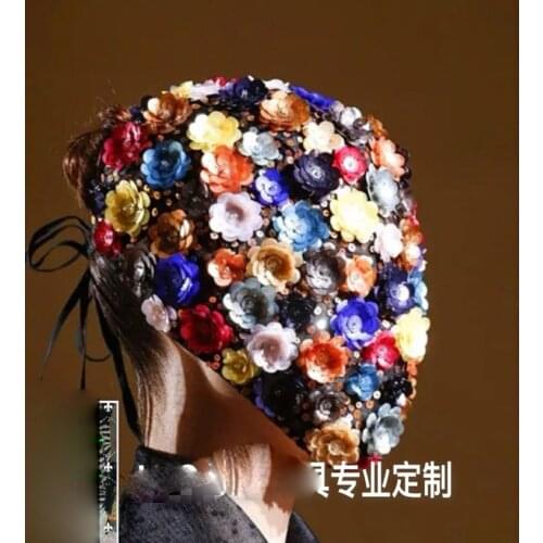 Mysterious Flower Fairy Language Mask Cool stage show cosplay party masks