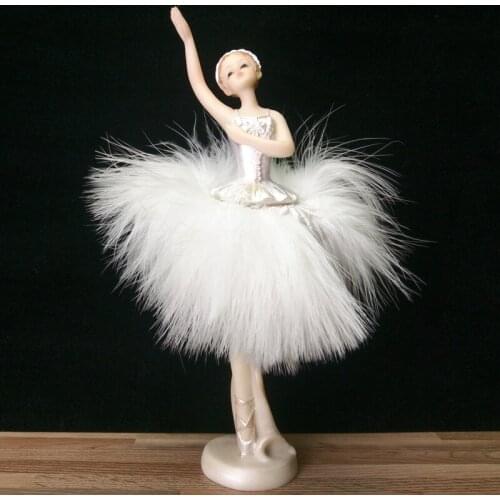 Dancing Girl Fairy Angel Ornaments Ballet Women Home Decor Angels Figurines Drawing Wedding Gifts Resin Craft Love Gifts