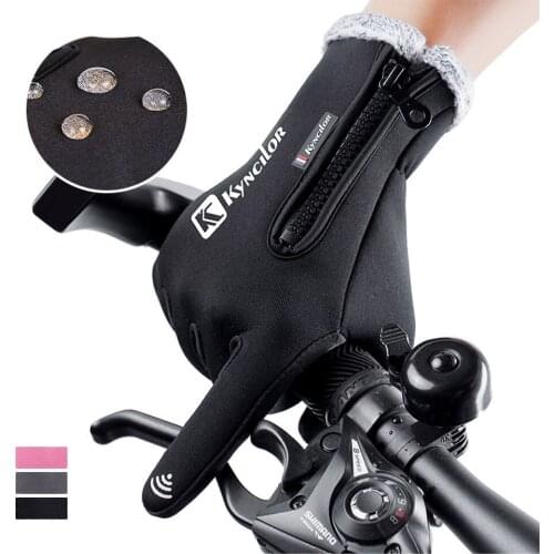 Warm Cycling Winter Gloves Full Finger Waterproof Windproof Outdoor Sports Running Cycling Bike Bicycle Touch Screen Gloves