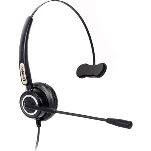 VoiceJoy Call Center Phone Systems Mono Headset RJ9 Plug for AVAYA 4610 2410 Aastra 6753i 6755i 6757i 9133i, Phone,etc