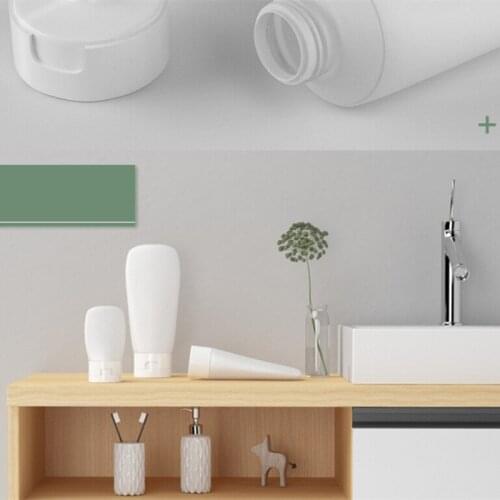 1Pc White Portable Silicone Refillable Bottles Traveler Packaging Lotion Points Portable For Packing Wash Spray Bottle