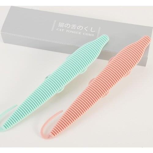 1pcs Pet Cat Tongue Texture Design Massage Comb To Clean and Remove Floating Fur Cat Supplies Portable Multi-Purpose Comb Cat