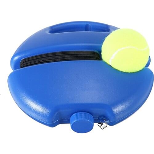 1pc Heavy Duty Tennis Training Aids Practice Tool Single Tennis Trainer Practicer Self-study Training Supply W Elastic Rope Base