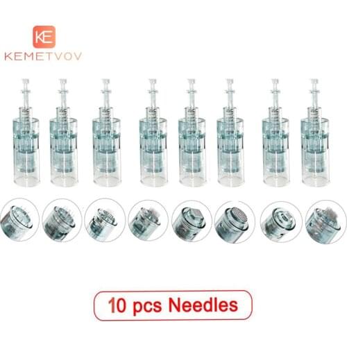 10pcs Bayonet Cartridge Replacement for Dr.pen M8 Micro Needle 11 Pin/36 Pin/5D Nano Micro Skin Needling Tip Derma Stamp