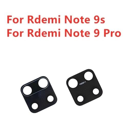 2pcs for Xiaomi Redmi Note 9s Back Rear Camera Glass Lens For Redmi Note 9 Pro Main Camera Glass Lens Replacement Repair Part