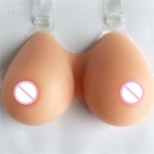 3200g H cup huge boobs fake false breast forms silicone prosthesis for transvestite nude skin tone natural soft