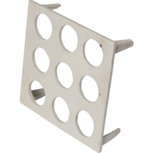 9 Holes 60mm Diam 150x140x42mm (L x W x H) Ceramics Crucible Holder Rack Lab Supplies