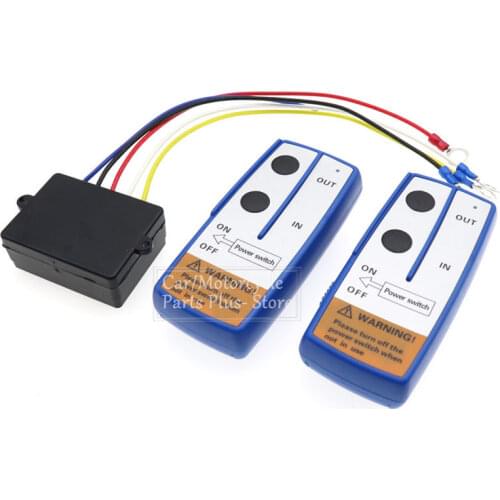 24V Car Wireless Winch Electric Remote Control Manual Transmitter Set Truck SUV Vehicle Trailer Kit Handset Switch Controller