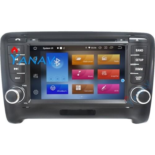 Car audio radio 2 din android 10.0 stereo receiver For Audi TT MK2 8J 2006-2013 touch screen video multimedia video DVD player