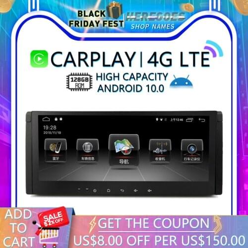 Carplay 10.25" DSP Car DVD Player Android 10 128GB 64GB 4G LTE For BMW X5 E53 M5 1996 - 2003 GPS Map Wifi Bluetooth RDS Radio