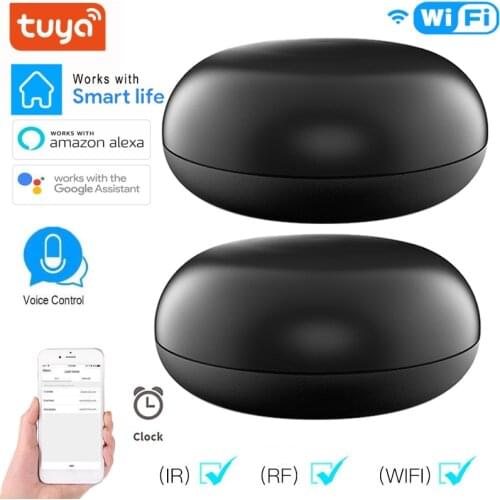 WiFi RF+IR Control Hub Smart Home Blaster Infrared Wireless Remote Control Via Smart Life Tuya APP Work With Alexa Google Home