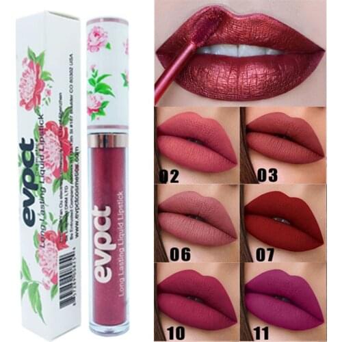 SALE 24 Hours Long Lasting Highly Saturated Lipstick Waterproof Velvet Matte Liquid Lip Gloss Lip Liner Makeup Cosmetics Gift