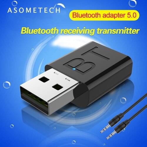 Bluetooth 5.0 Adapter Transmitter Receiver for Car Headphones TV Audio Wireless Emitter AUX HIFI Stereo USB Bluetooth Adapter