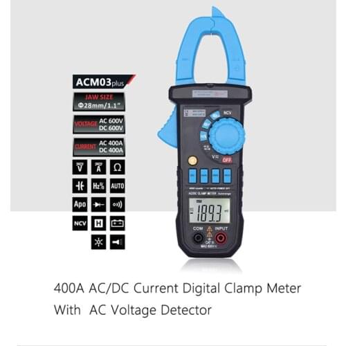 DHL 20PCS ACM03 Plus Auto Range Digital Clamp Meter Multimeter AC DC Current Voltage Hz Frequency Capacitance Tester