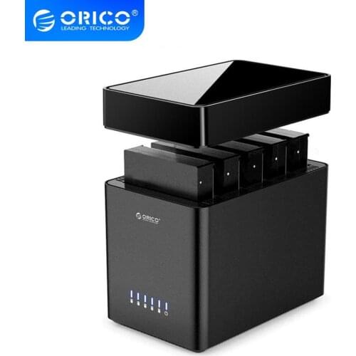 ORICO DS500U3 5 Bay 3.5 inch USB Hard Drive Enclosure Magnetic-type SATA to USB 3.0 HDD Case With 12V6.5A Power 50TB Capacity