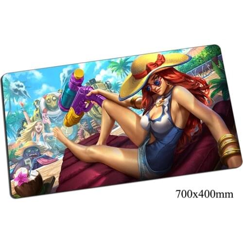 Miss Fortune mouse pad 700x400x2mm gaming mousepad gear lol gamer mouse mat pad Bounty Hunter game computer new mouse play mats