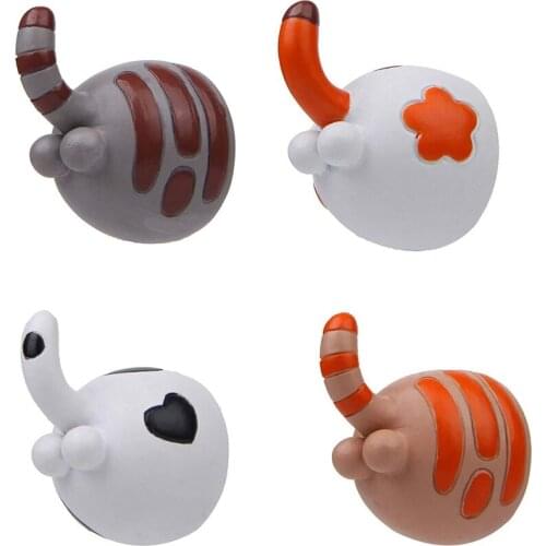 Cat Butt Magnets for Refrigerator,Cute Things for Cat Lovers,Practical Fridge Decorations, Set of 4 Magnet Decor