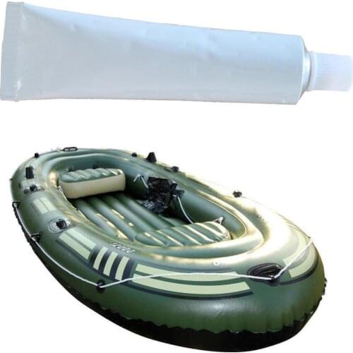 Inflatable Boat Swimming Pool PVC Puncture Repair Patch Glue Kit 30ml Adhesive Canoe 1 Set Practical Boat Repairing Glue